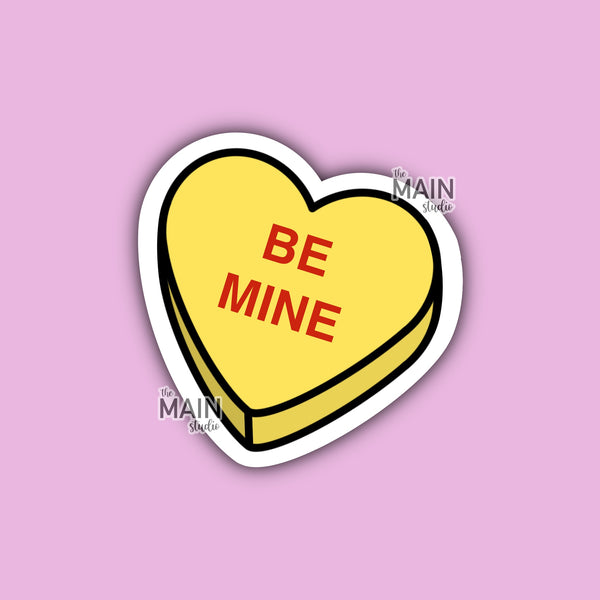 Valentine's Day Candy Heart Vinyl Sticker (Various Options)