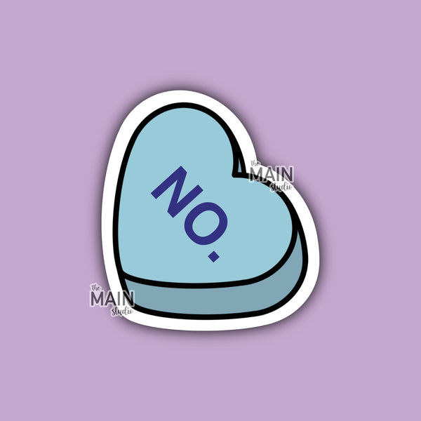 Valentine's Day Candy Heart Vinyl Sticker (Various Options)