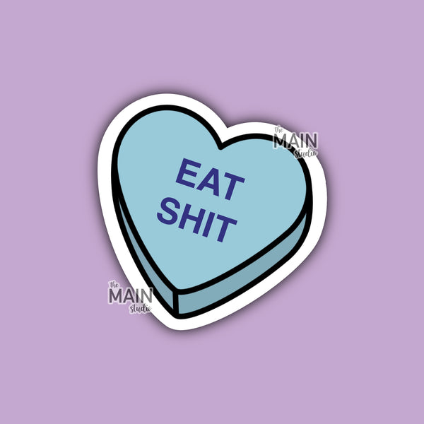 Valentine's Day Candy Heart Vinyl Sticker (Various Options)