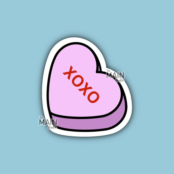 Valentine's Day Candy Heart Vinyl Sticker (Various Options)